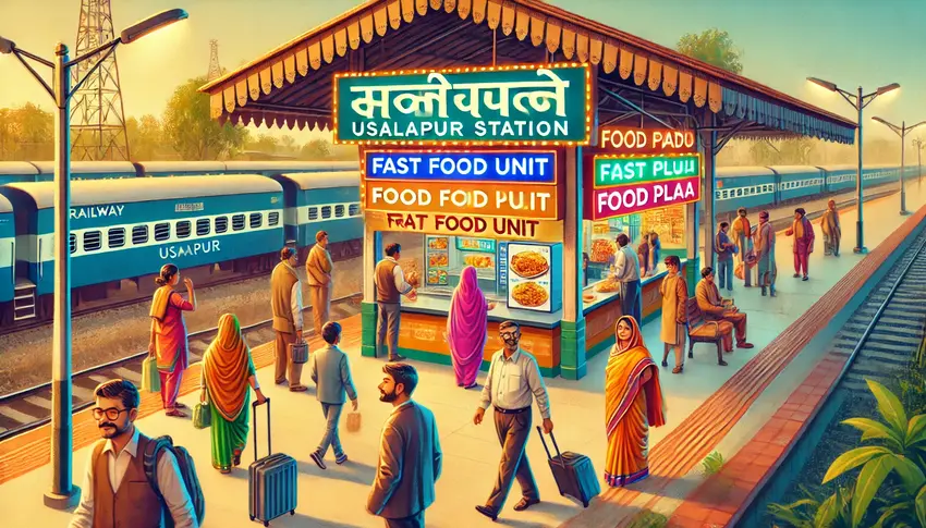 उसलापुर और अन्य स्टेशनों पर फूड प्लाजा और फास्ट फूड यूनिट जल्द शुरू